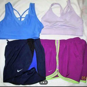 Nike Dri Fit Running Shorts & Avia Sports Bra